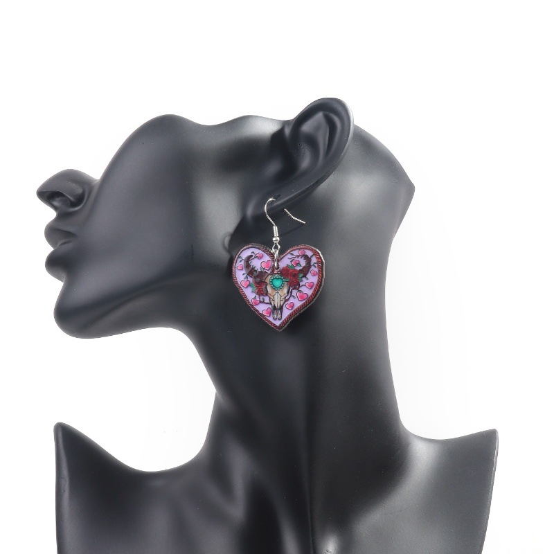 Dried Flower Earrings Heart Re - Dried Flower Bulk reseña y precio