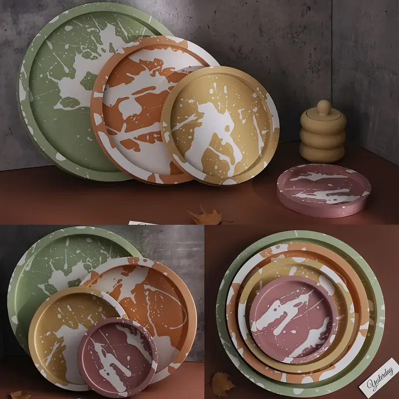Large round Silicone Rolling T - Serving Tray Mold reseña y precio