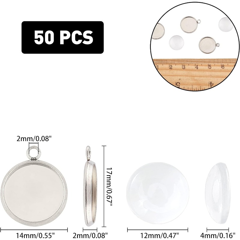 50 sets Pendant Cabochon Jewel - Bezels Set Pendant reseña y precio