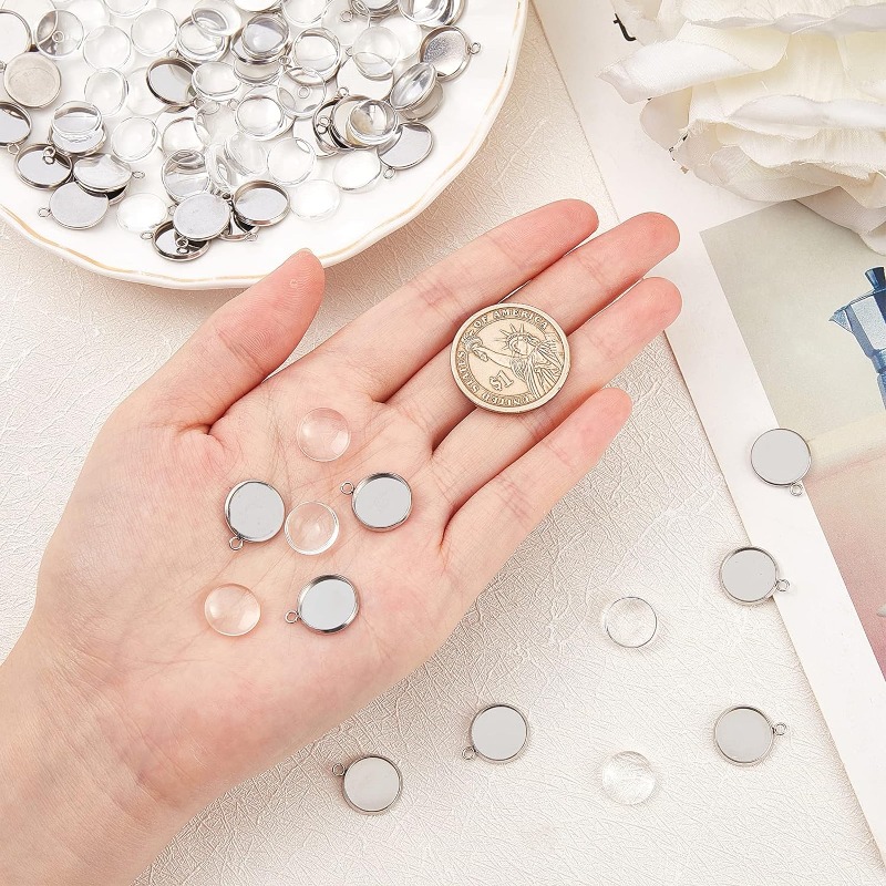 50 sets Pendant Cabochon Jewel - Bezels Set Pendant reseña y precio