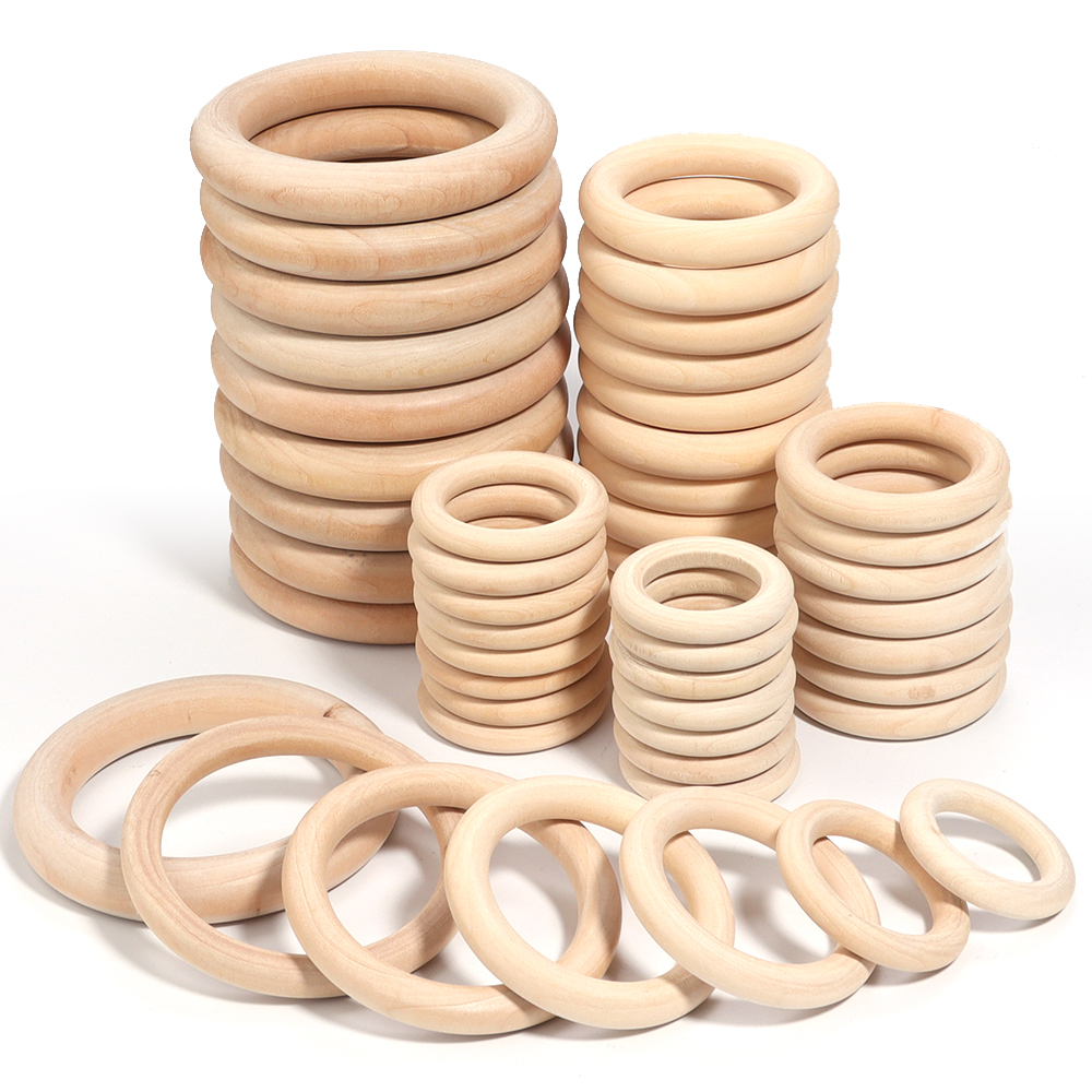 2-10pcs/lot Round Natural Wood - Wood Ring Blank reseña y precio