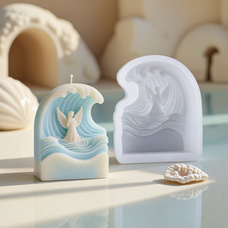 2pcs Wave Angel Silicone Mold  - Resin Ocean Wave Mold reseña y precio