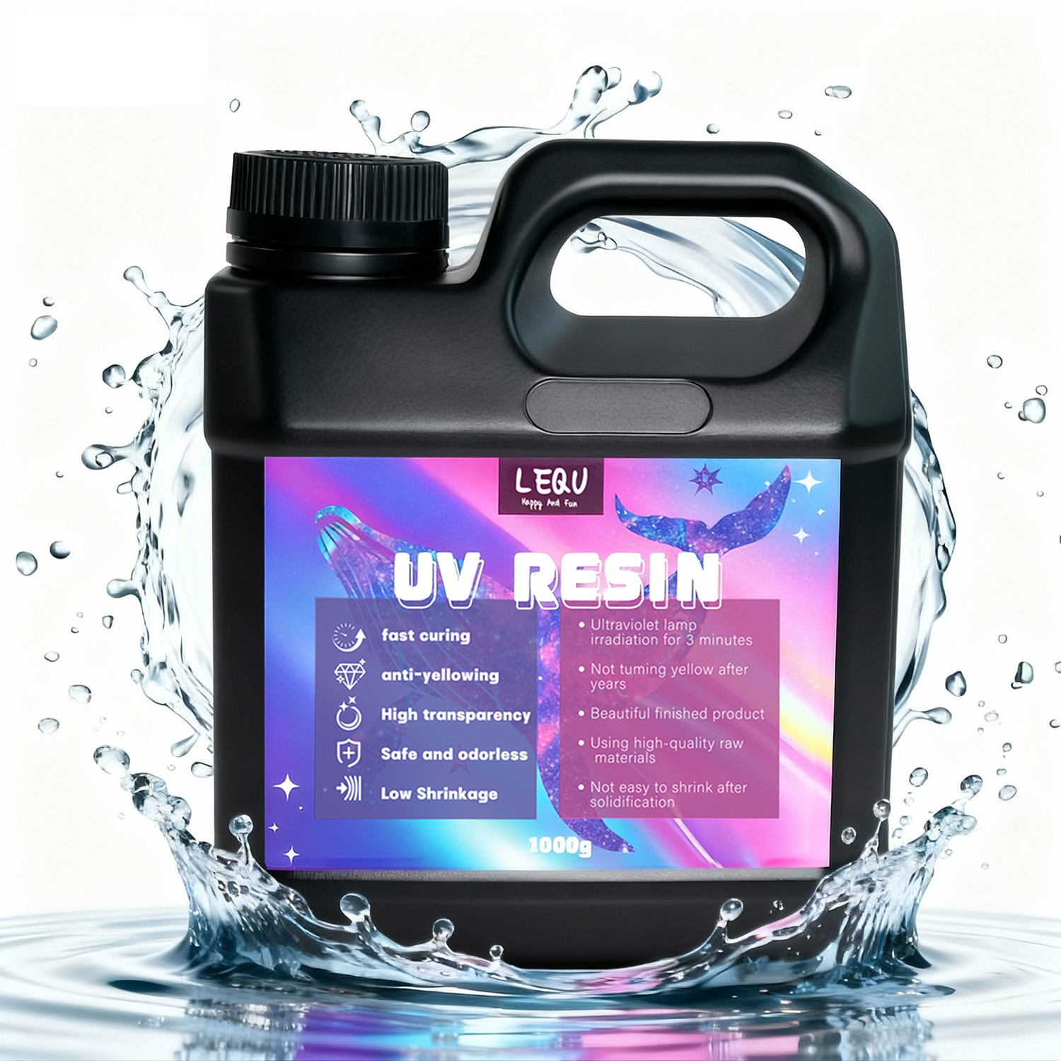 1000g UV Resin Crystal Clear H - Epoxy Uv Resin Kit reseña y precio