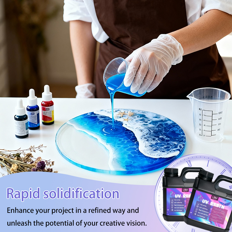 1000g UV Resin Crystal Clear H - Epoxy Uv Resin Kit reseña y precio