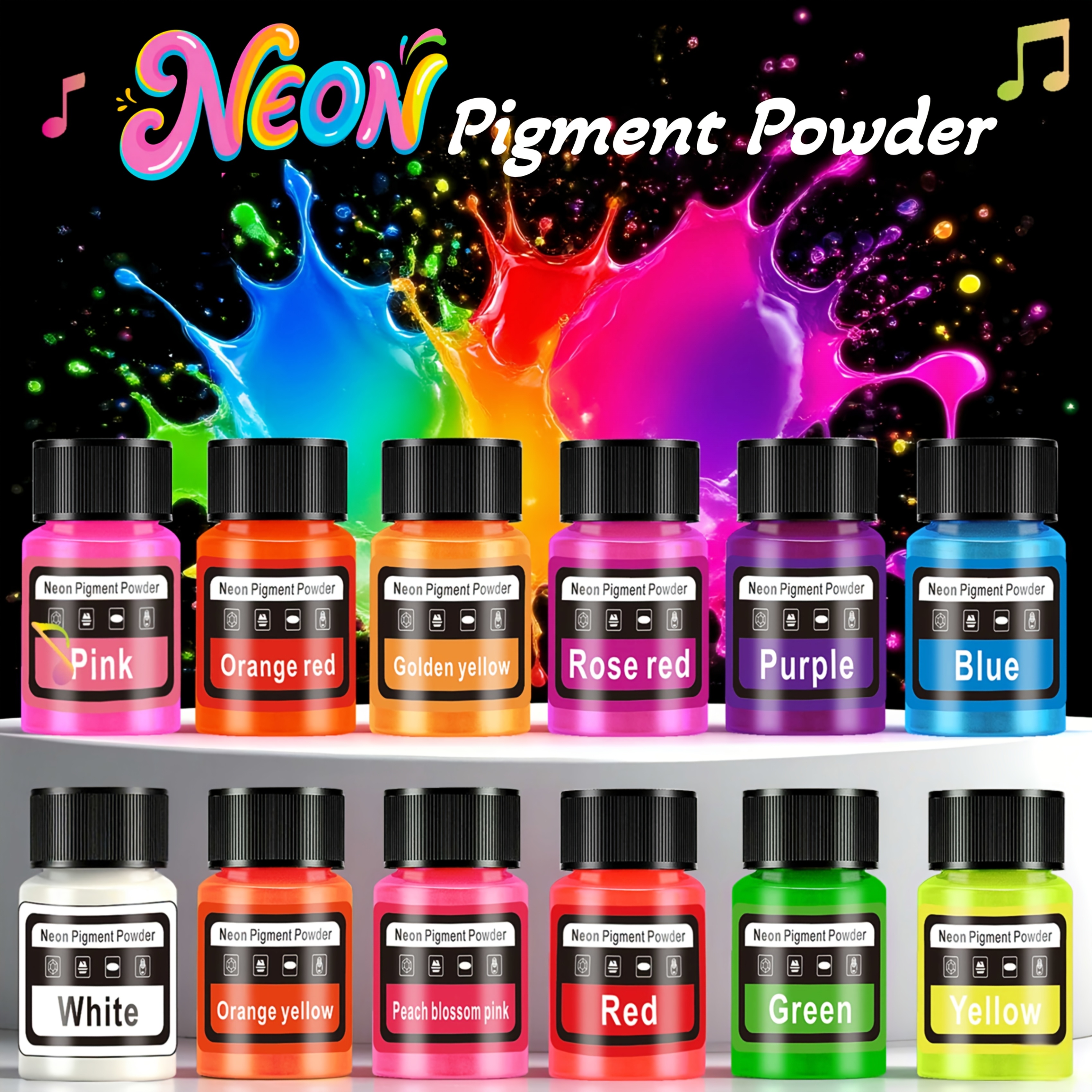 Fluorescent Powder/Neon Resin  - Resin Pigment Set reseña y precio